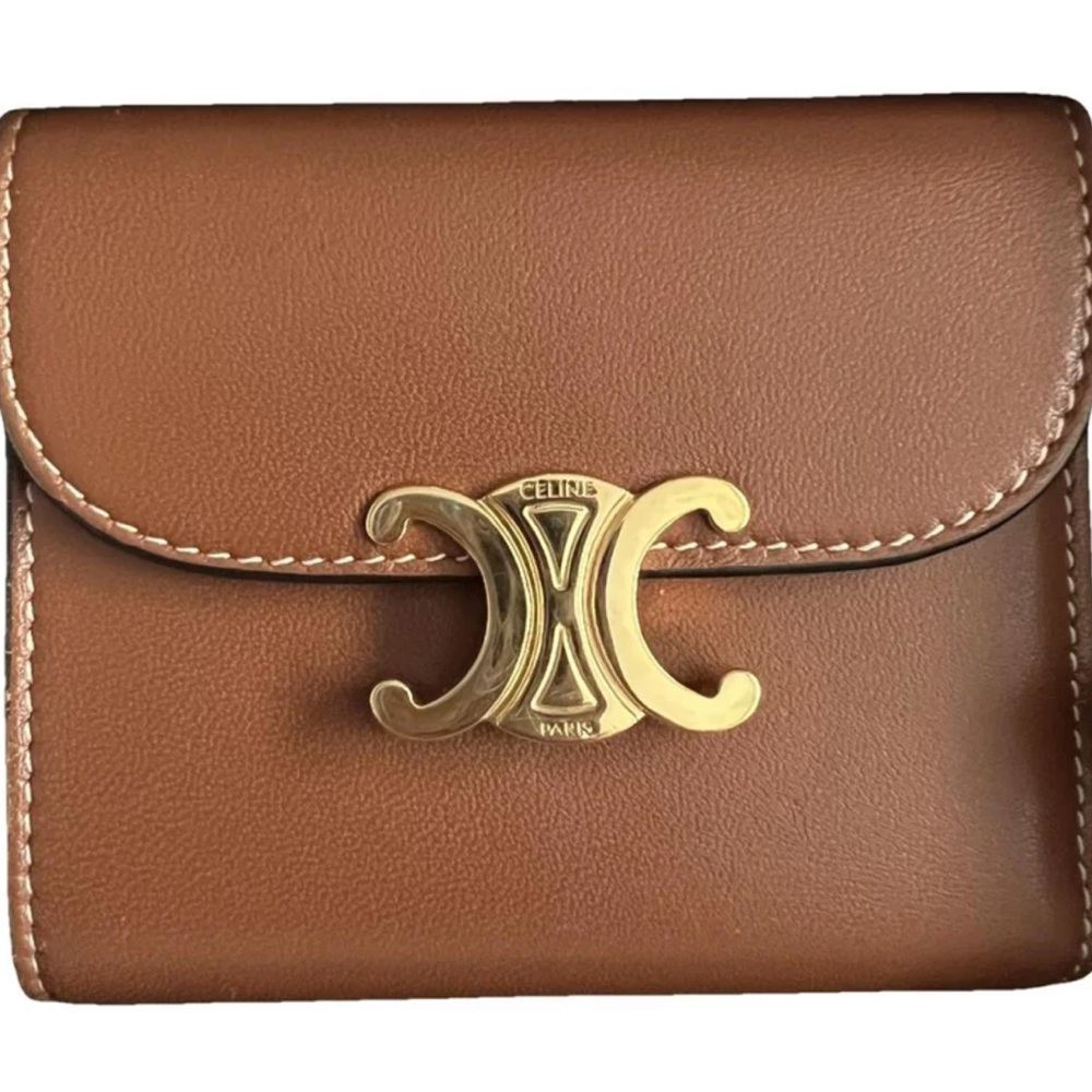 Celine Brown Leather Wallet
